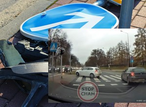Lekcja pokory to za mało? To nagranie jest hitem – "mistrz driftu" staranował znak