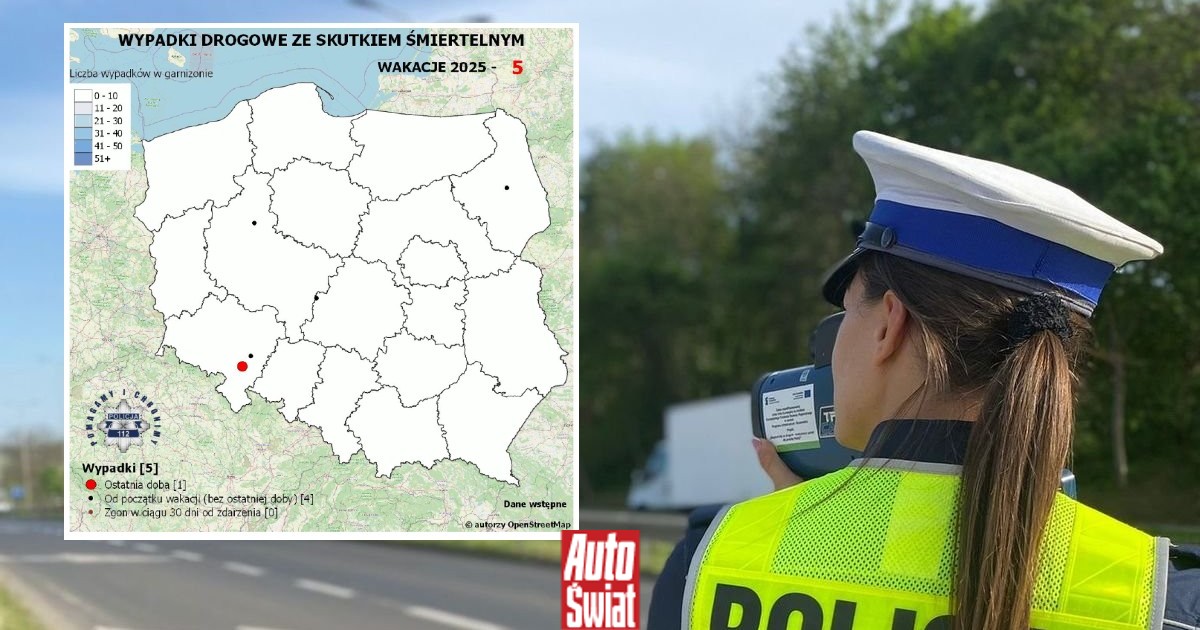 Zajrzałem do policyjnej mapy wypadków po dwóch dniach. Drzewa zbierają śmiertelne żniwo