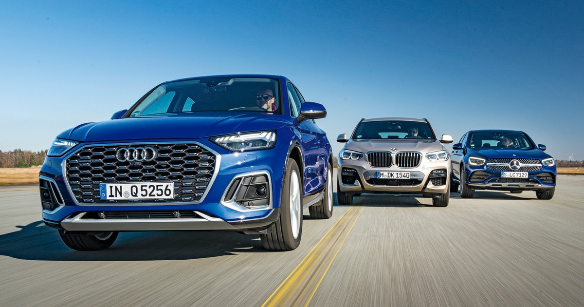 Audi Q5 Sportback, BMW X4 i Mercedes GLC Coupe - porównanie