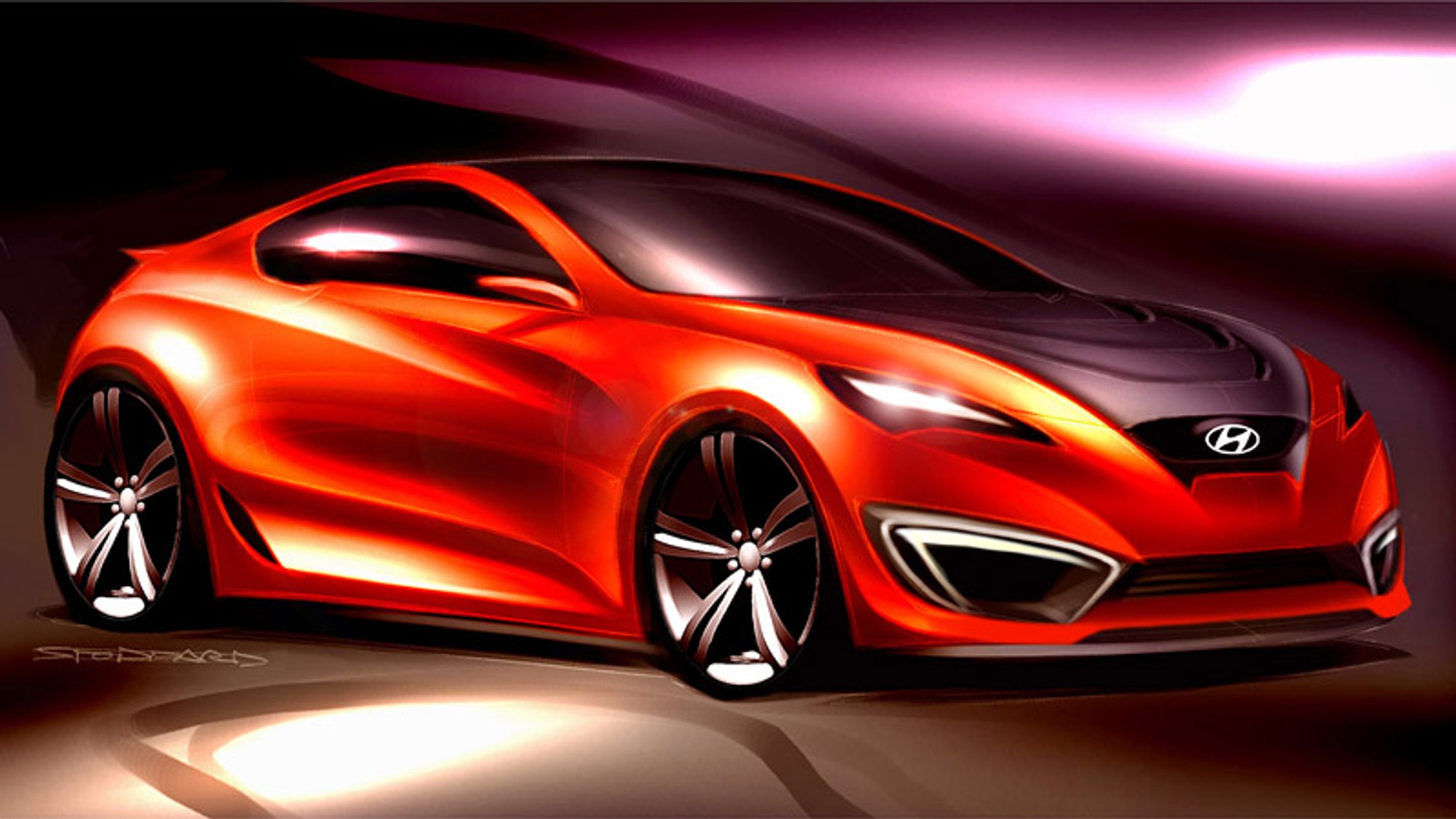 Hyundai Genesis Coupe: oficjalne szkice
