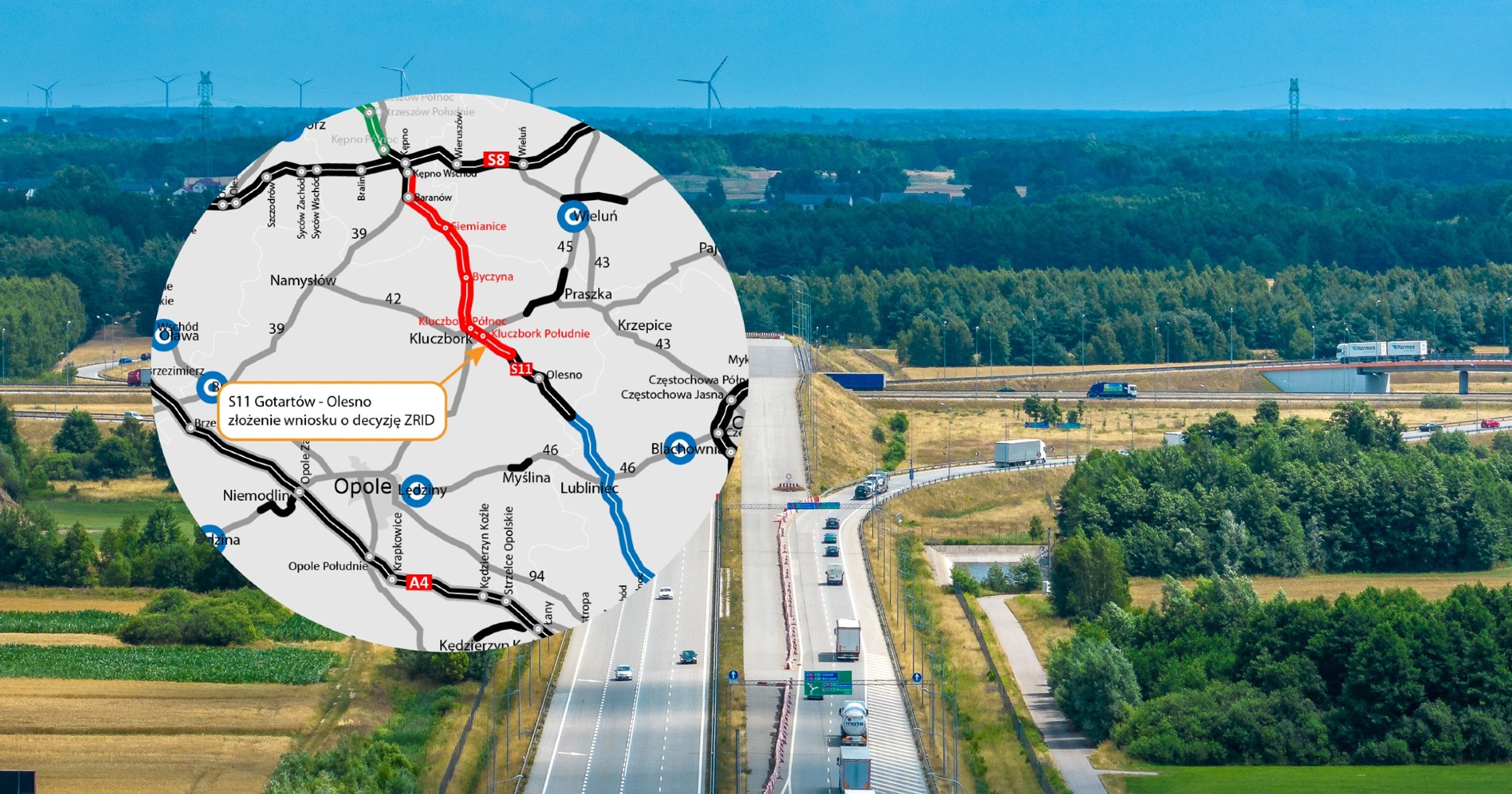 S11 odcinek Gotartów - Olesno