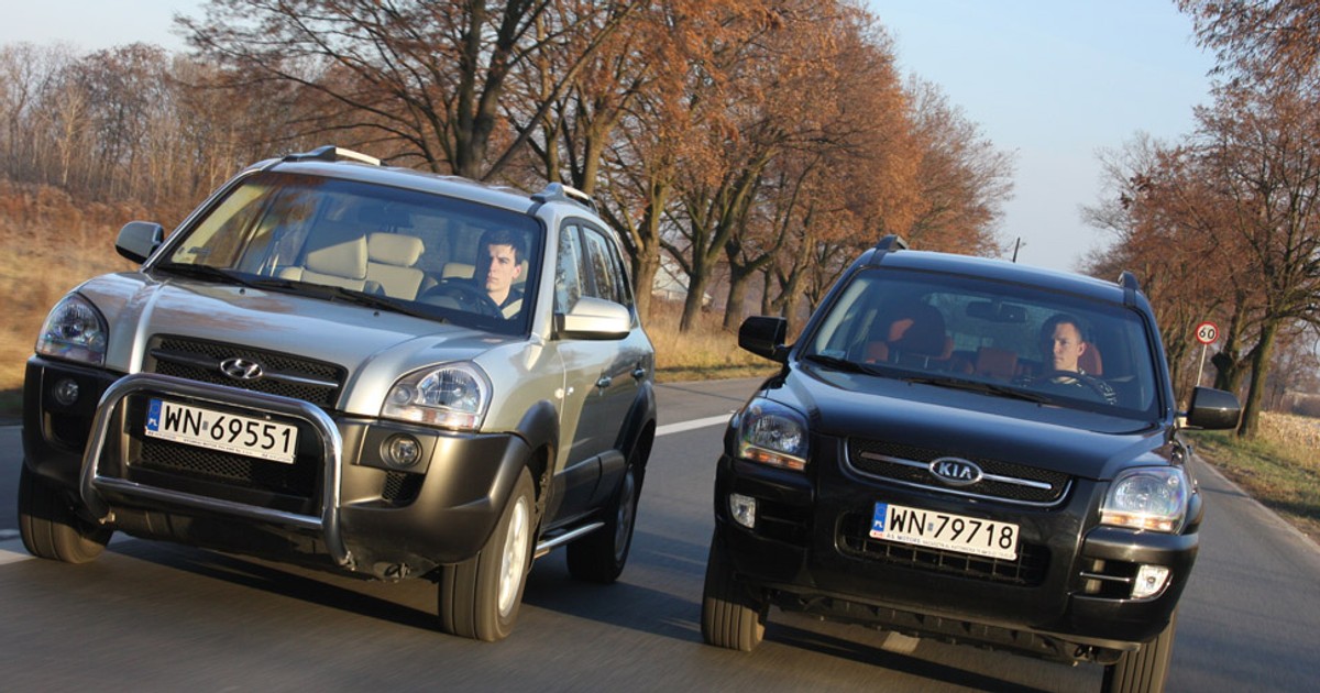 Hyundai Tucson kontra Kia Sportage II: znajdź trzy różnice