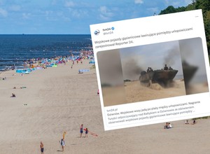 Urlopowicze w Dziwnowie przecierali oczy ze zdumienia. Po plaży jechały wojskowe transportery