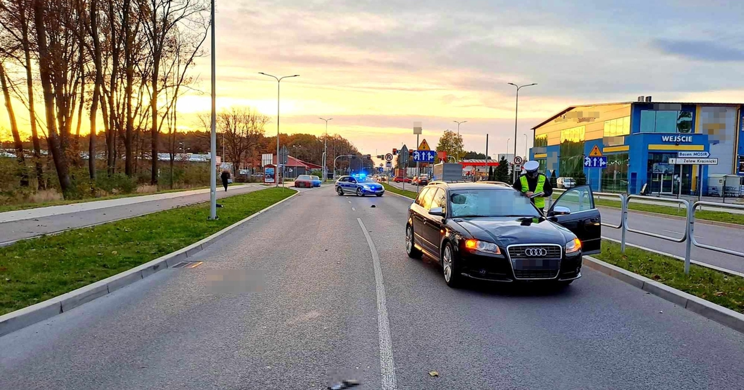 95-latek potrącony przez samochód zmarł w szpitalu