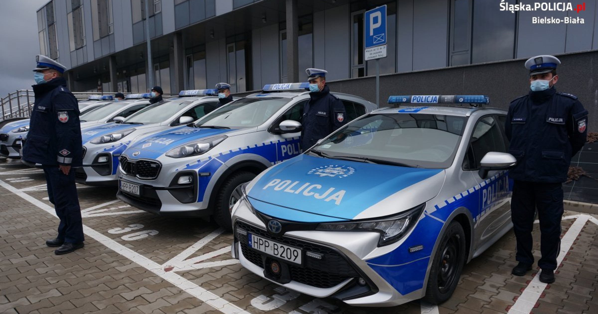 Radiowozy śląska policja