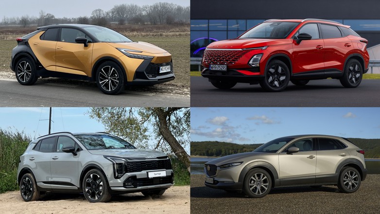 Toyota C-HR, Omoda 5, Kia Sportage i Mazda CX-30