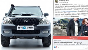 Samochody z Polski trafią do ukraińskich żołnierzy. Akcja Jacka Hugo-Badera