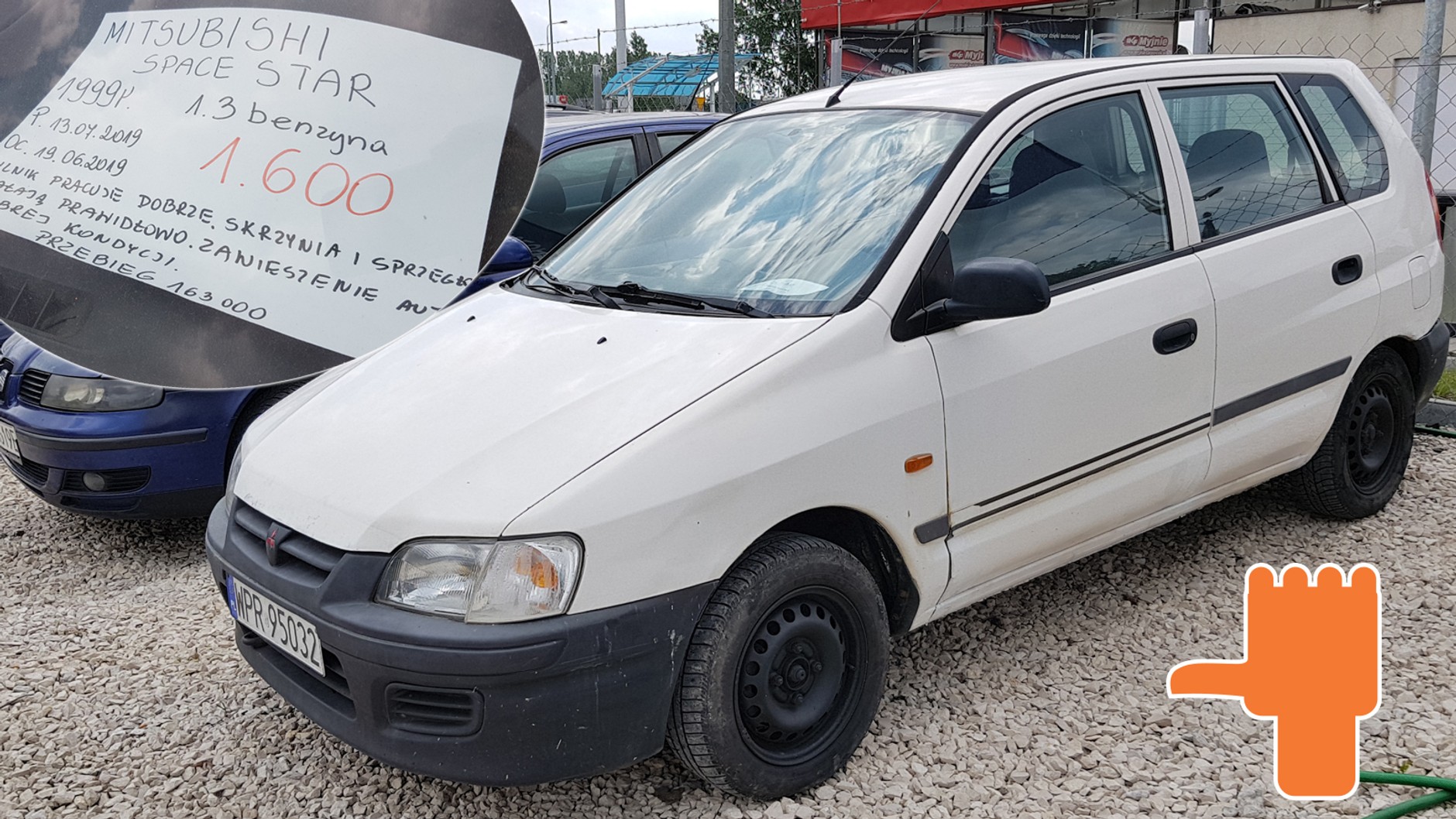 Mitsubishi Space Star 1.3/1999 r./przebieg 163 tys. km – 1600 zł