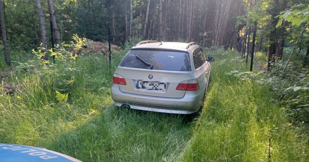 Bał się kontroli, więc skończył... w lesie