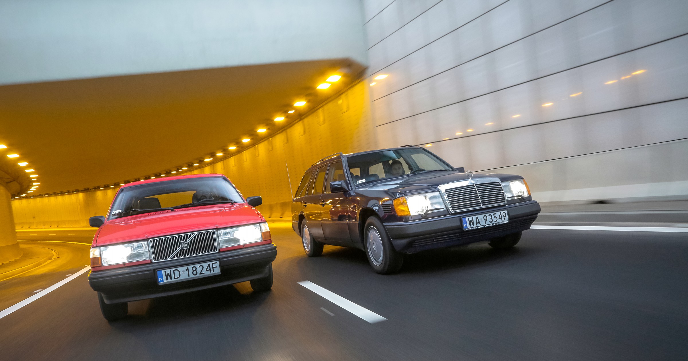 Mercedes S124 kontra Volvo 740 kombi