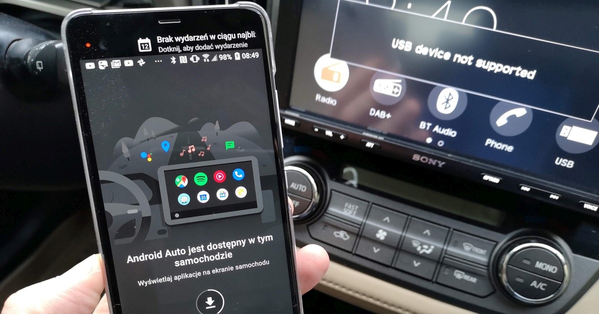Konfiguracja Android Auto