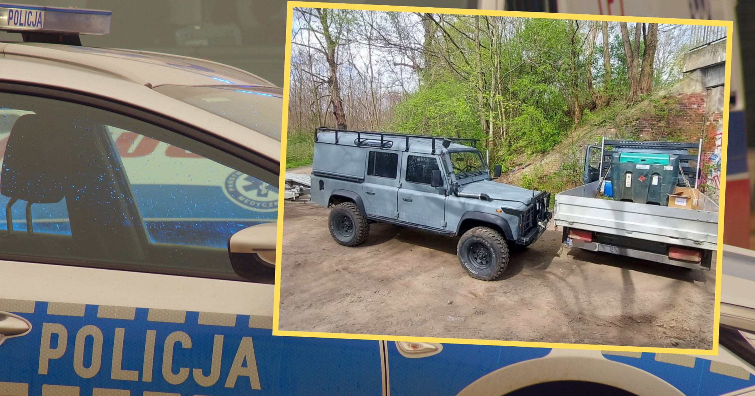 Policjant po służbie ruszył w pościg za samochodem dostawczym, którym kierował 12-latek (screen: Oddział Prewencji Policji we Wrocławiu/Facebook)