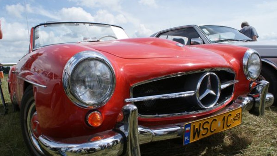 Zabytkowe Mercedesy w Płocku