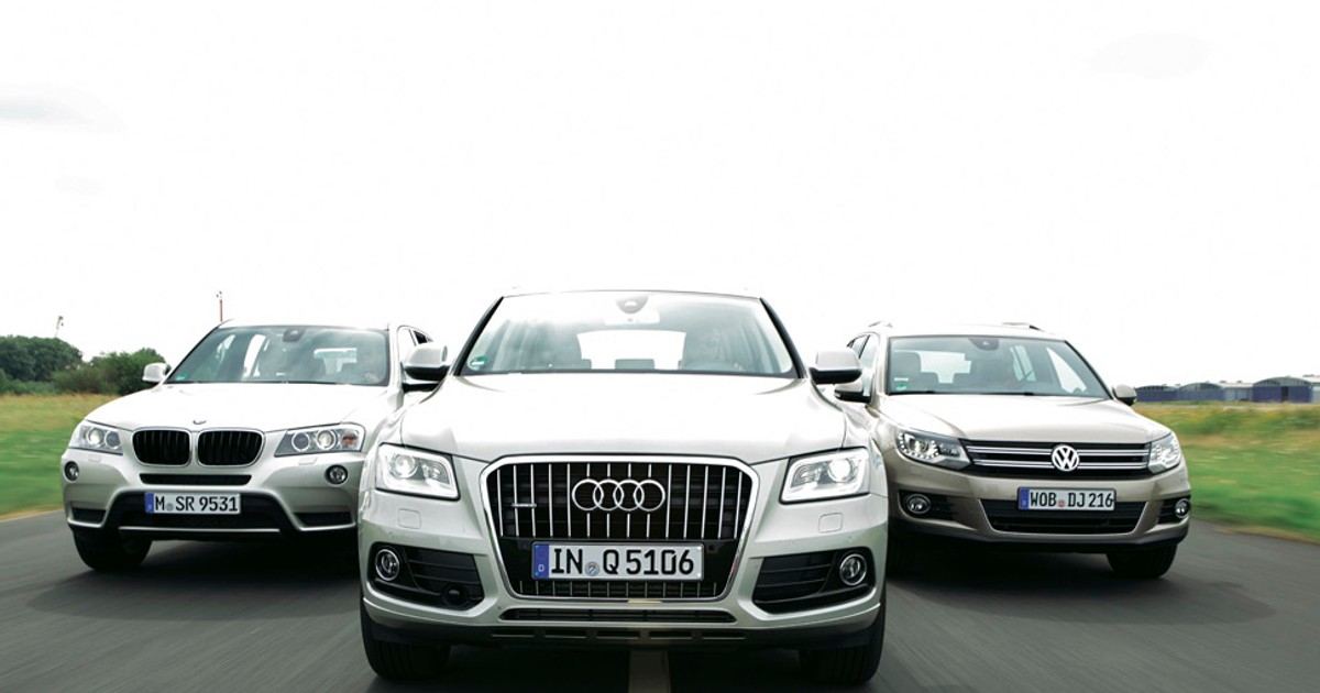 Audi Q5 kontra BMW X3 i VW Tiguan: który SUV okaże się najlepszy