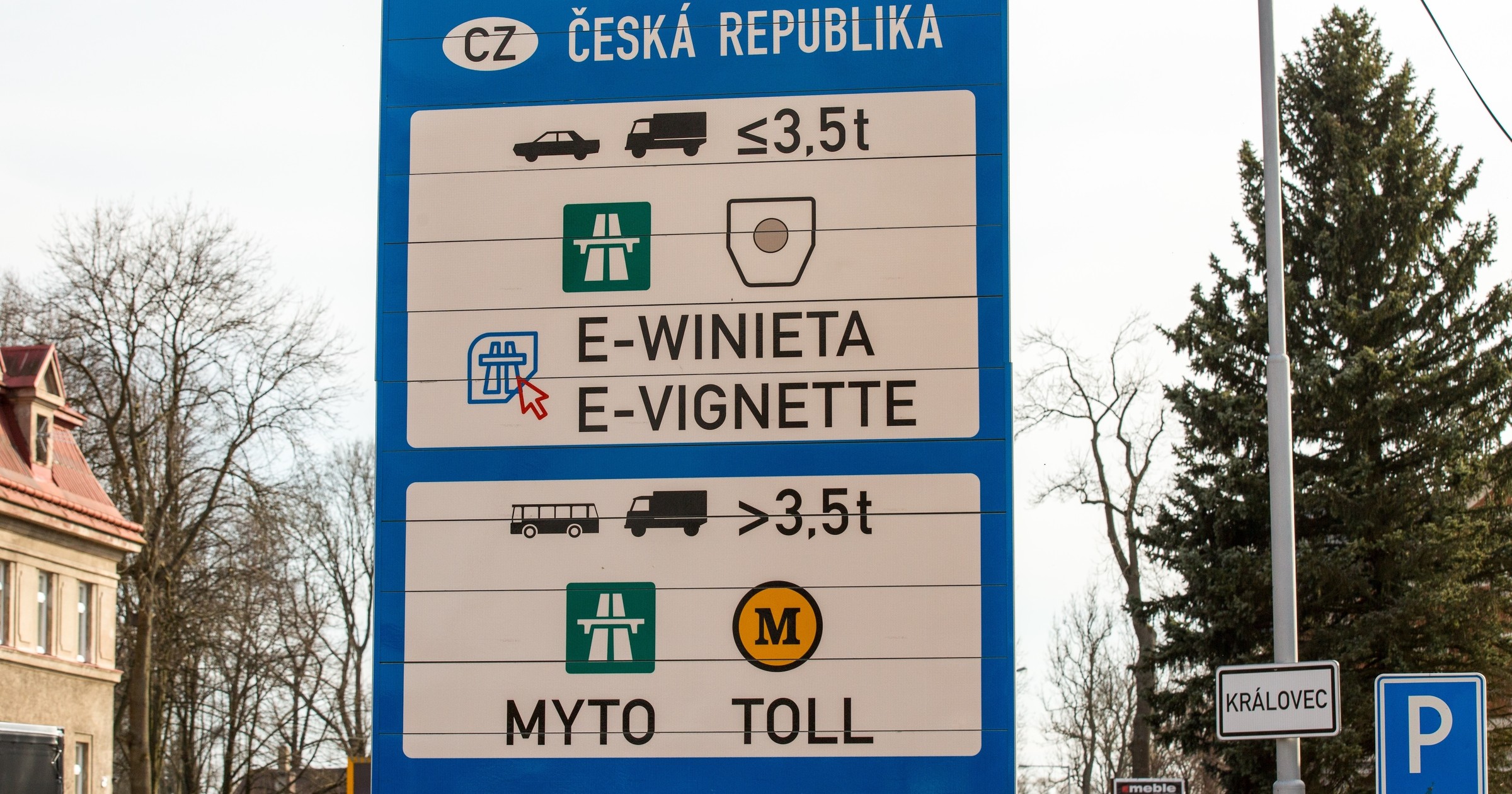 Informacja o winietach drogowych w Czechach