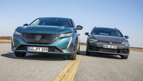 Ten Peugeot wygląda przy Volkswagenie jak stuningowany! Porównanie kombi - 308 SW i Golf Variant