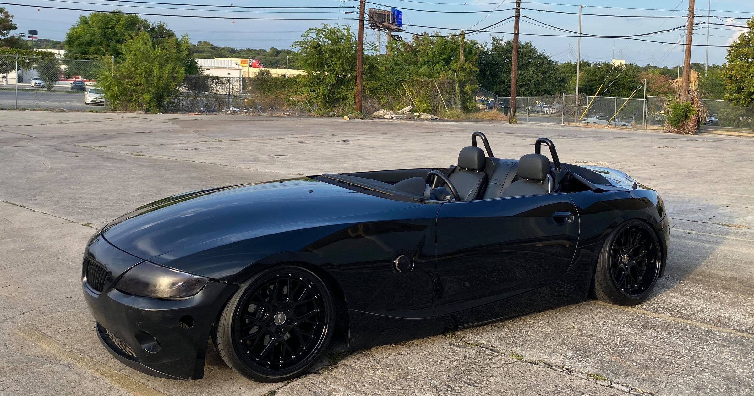 BMW Z4 E85 bez przedniej szyby
