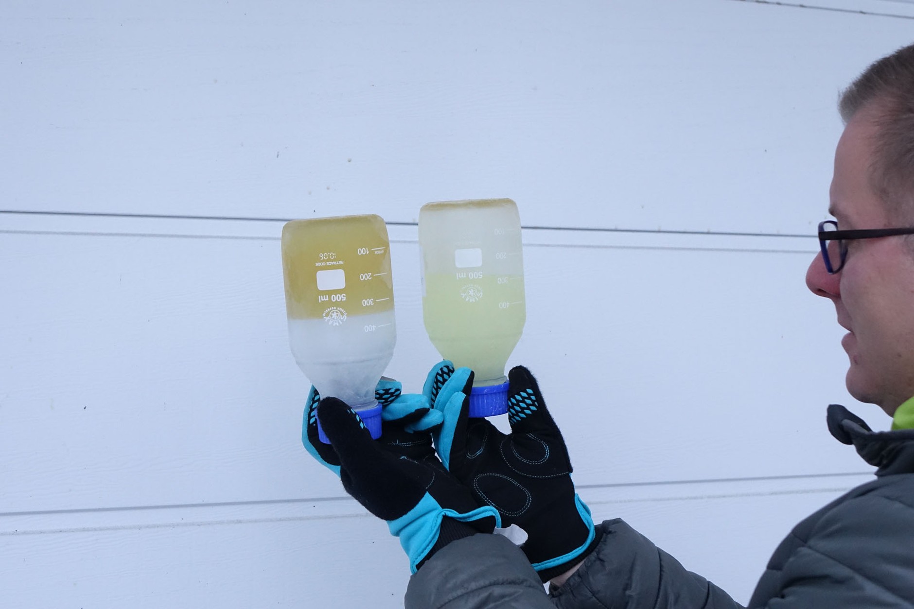 Lepsze i gorsze zimowe paliwo dieslowskie... widzisz różnicę?