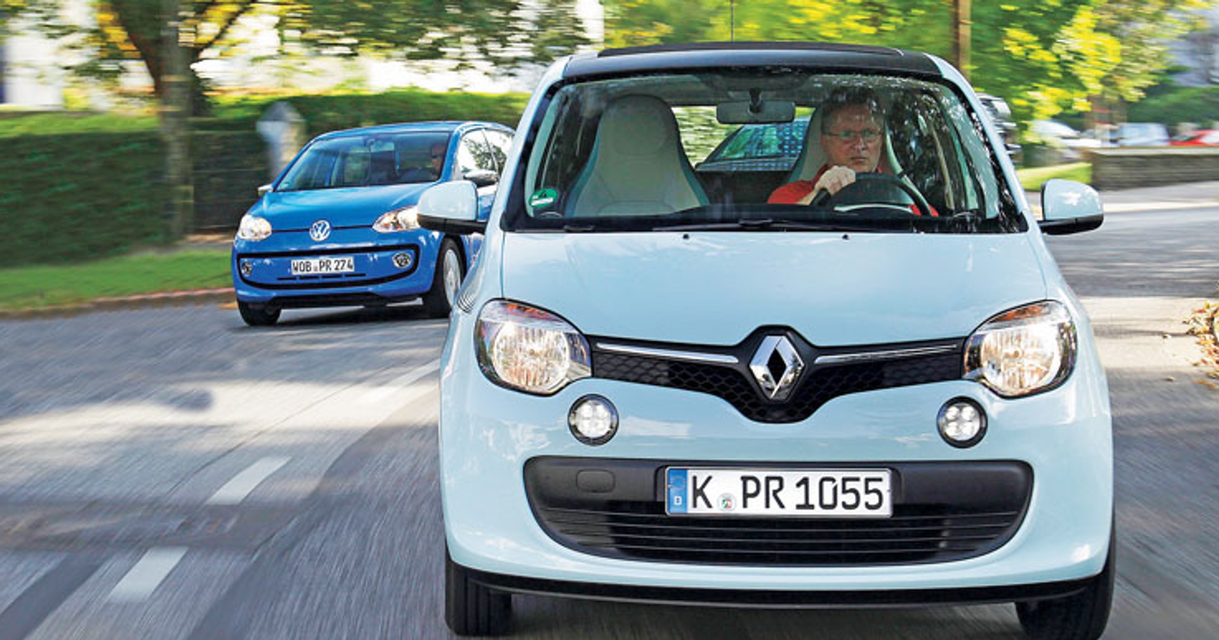 Renault Twingo kontra Volkswagen UP! - Pogromcy korków w akcji