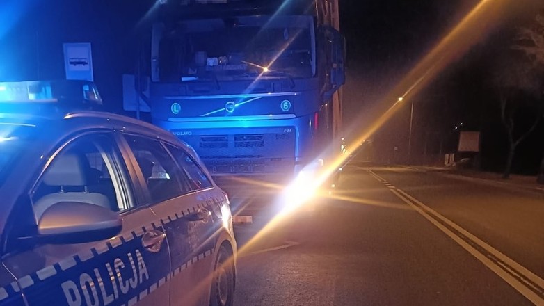 Kierowca ciężarówki ukarany mandatem na 6 tys. zł. Dostał też 30 punktów karnych