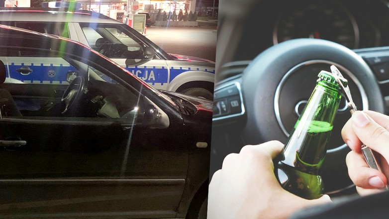 Policjanci zatrzymali pijanego kierowcę. Sam na siebie zadzwonił na 112