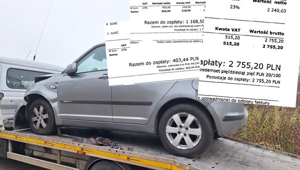 Poszkodowana w wypadku przyjęła pomoc i auto zastępcze od prywatnej firmy. Potem zalały ją faktury