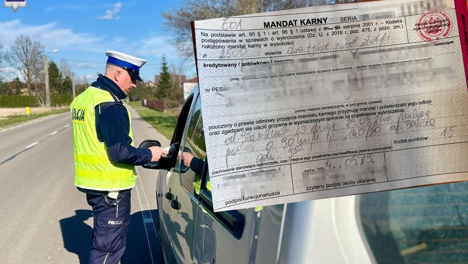 Mandat karny - zdjęcie ilustracyjne
