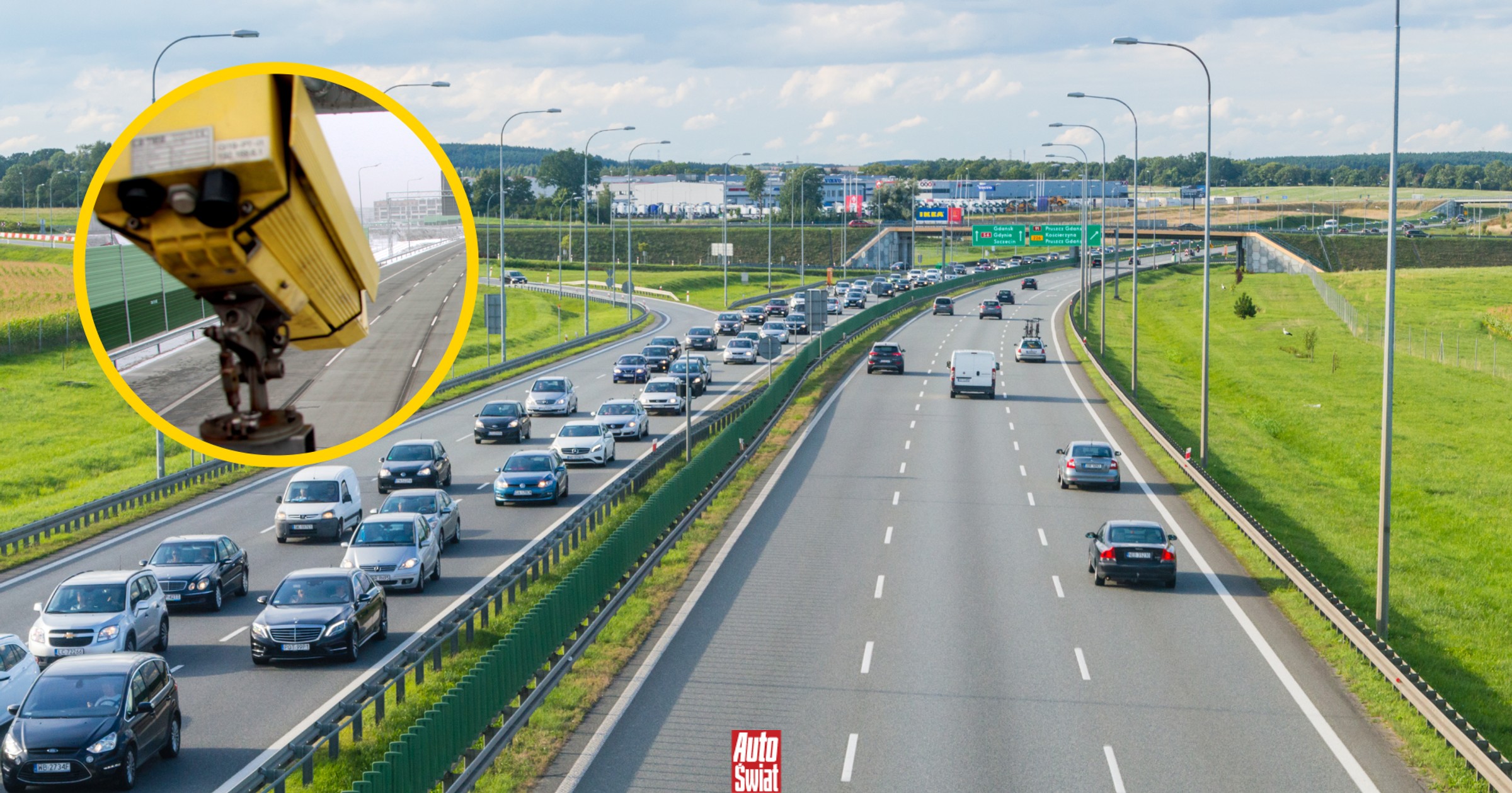 Nowe odcinkowe pomiary prędkości na autostradzie A1. Aż pięć lokalizacji