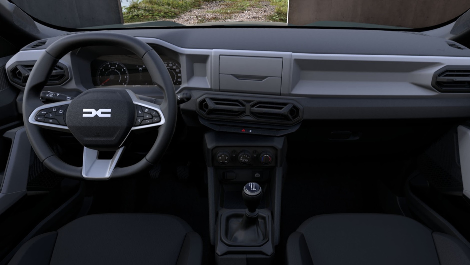 Deska rozdzielcza podstawowej Dacii Duster