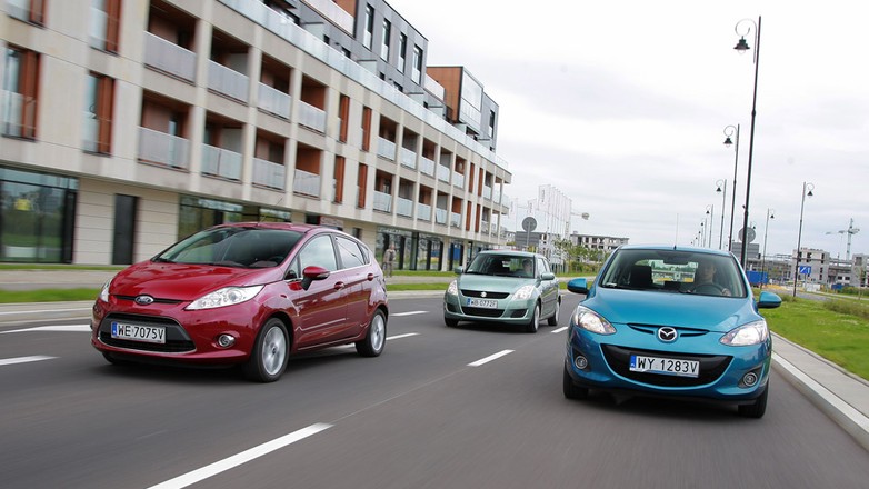 Ford Fiesta kontra Suzuki Swift i Mazda 2: automatyczni przyjaciele miasta