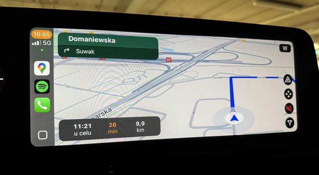 Google Maps w Apple CarPlay