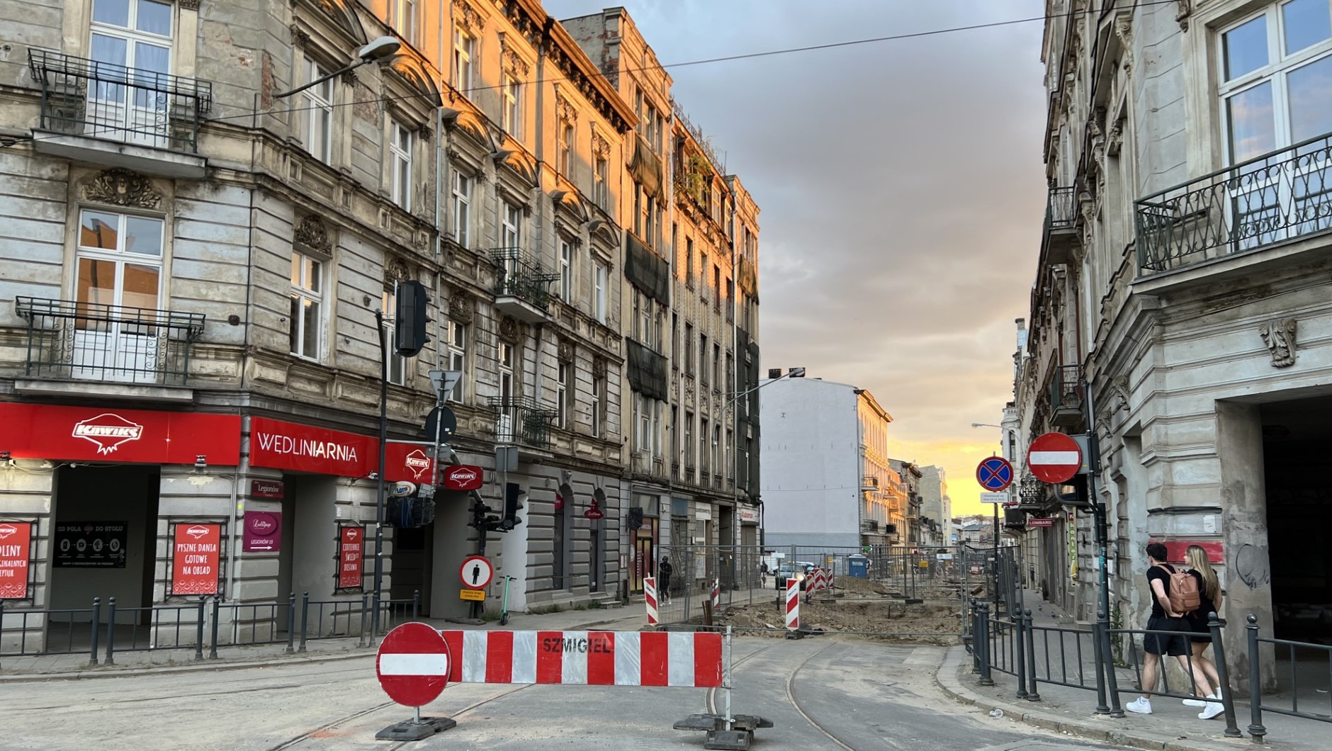 Remont na ul. Legionów w Łodzi