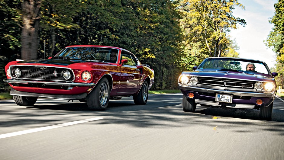 Ford Mustang Mach 1 kontra Dodge Challenger R/T Convertible - klasyki z Ameryki