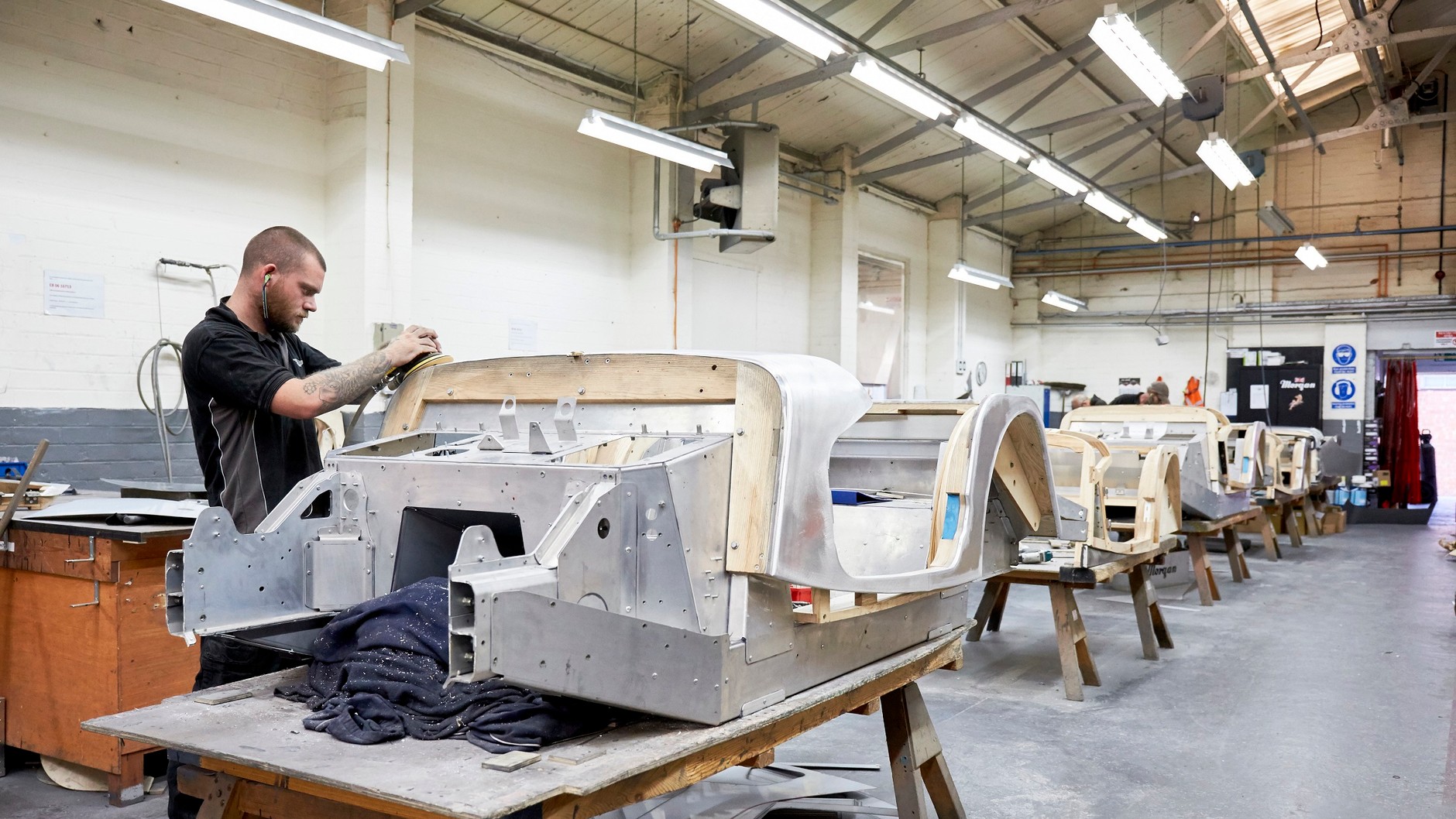 Drewniany szkielet nadwozia Morgana