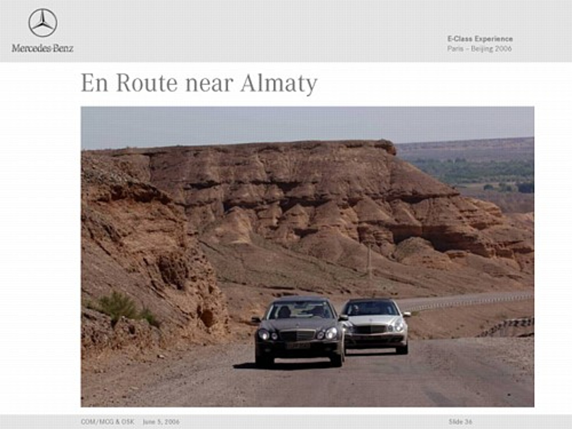 Mercedesem klasy E z Paryża do Pekinu