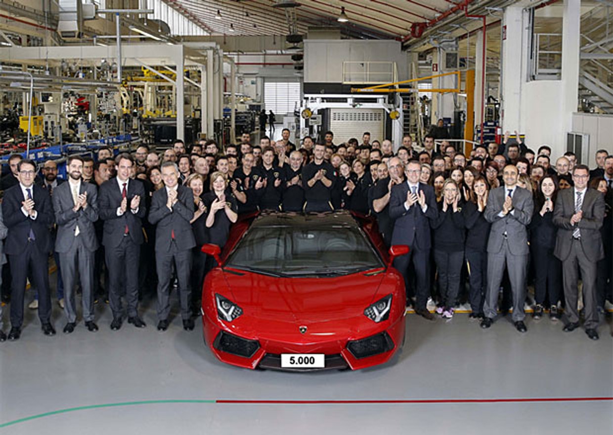 Jubileuszowe Lamborghini Aventador nr 5000