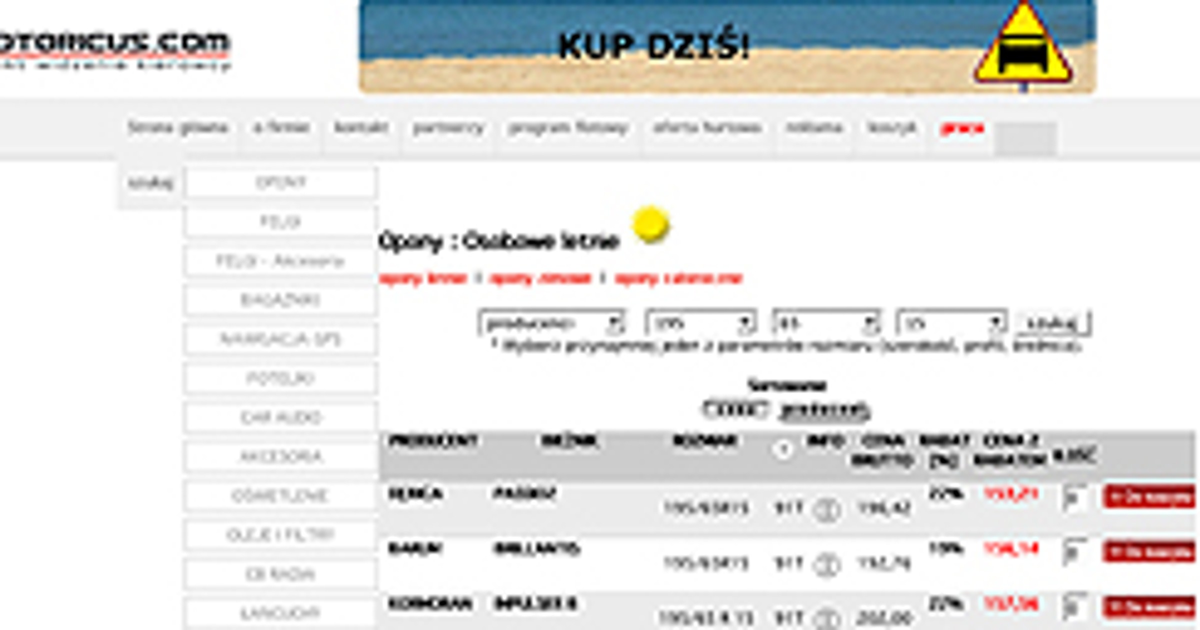 Gdzie kupić tanie opony?