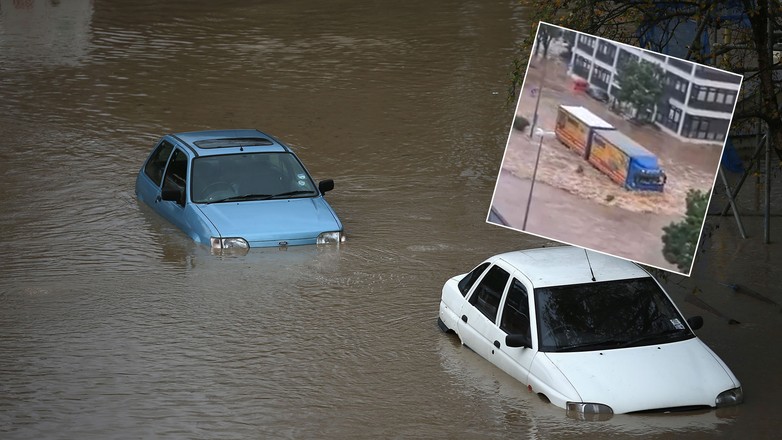 Kierowca ciężarówki odpowie za zalanie aut