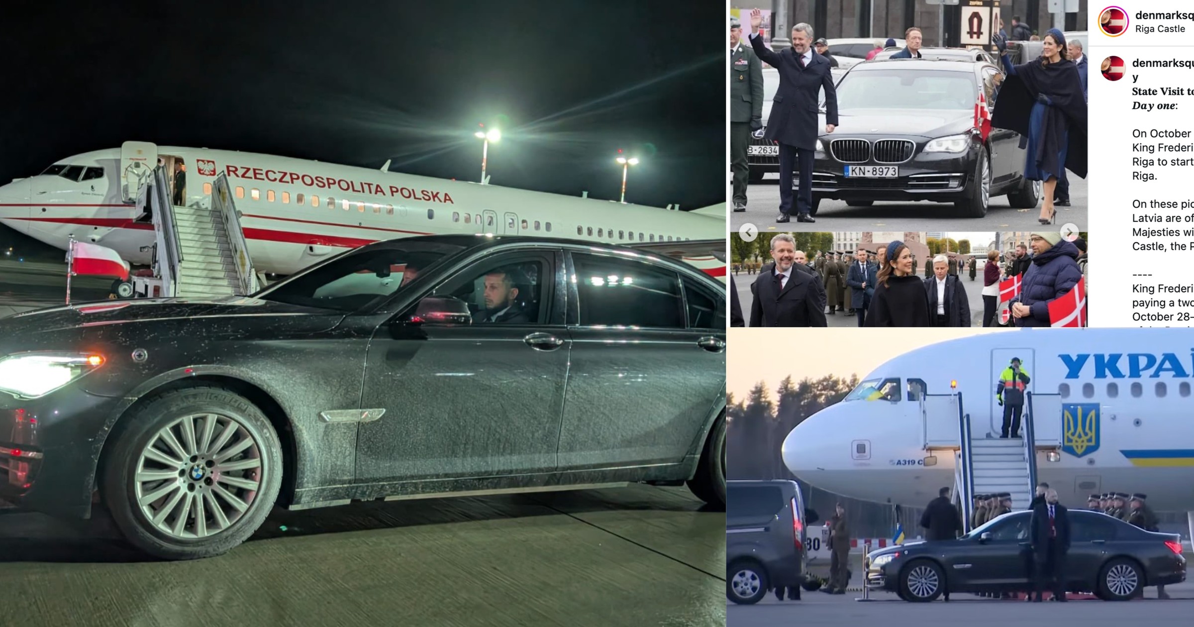 Czy polska ambasada w Rydze podstawiała auto duńskiej królowej i prezydentowi Ukrainy? 