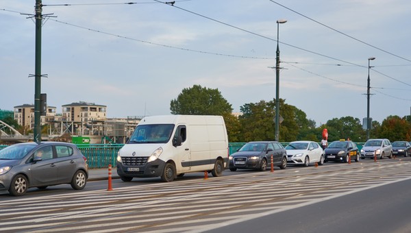 Kraków stanął w korkach — ruszył remont ronda Matecznego