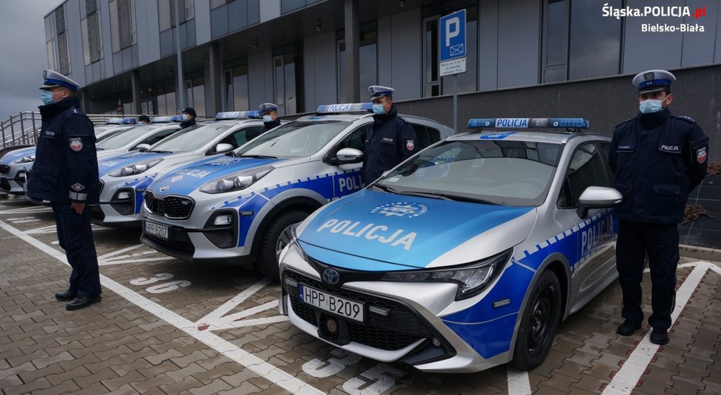 Radiowozy śląska policja