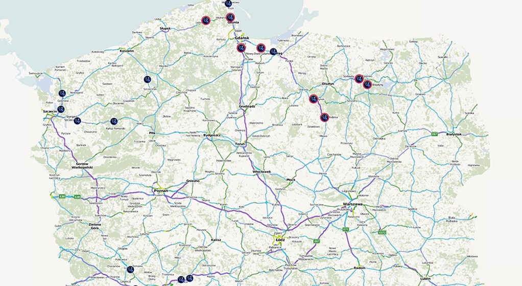 Mapa kontroli drogowych: popularne miejsca podczas wakacji w Polsce