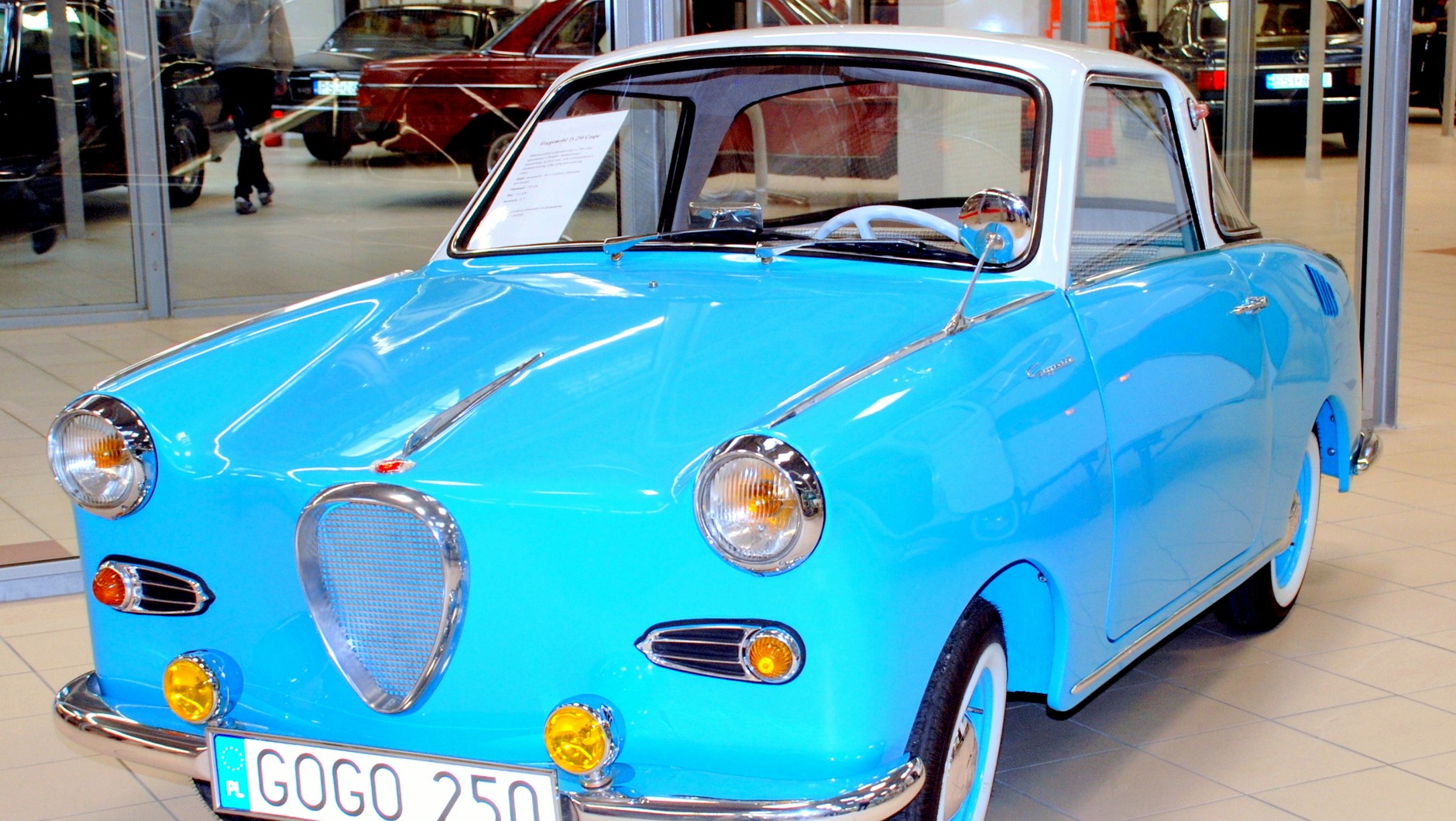 11.Wersja coupe samochodu Glas Goggomobil T250 z 1966 r.