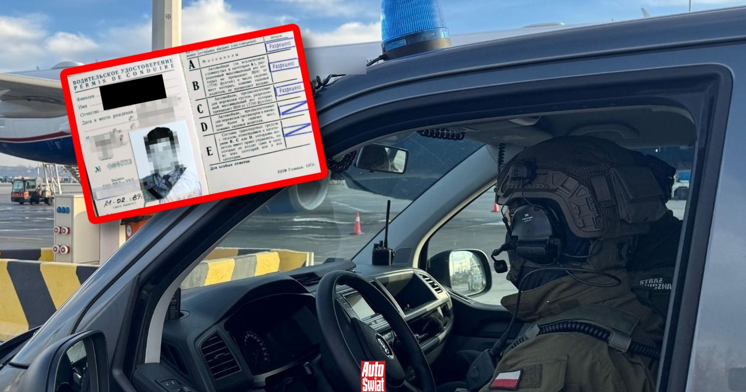 Na granicy pokazał prawo jazdy wydane w kraju, którego już nie ma