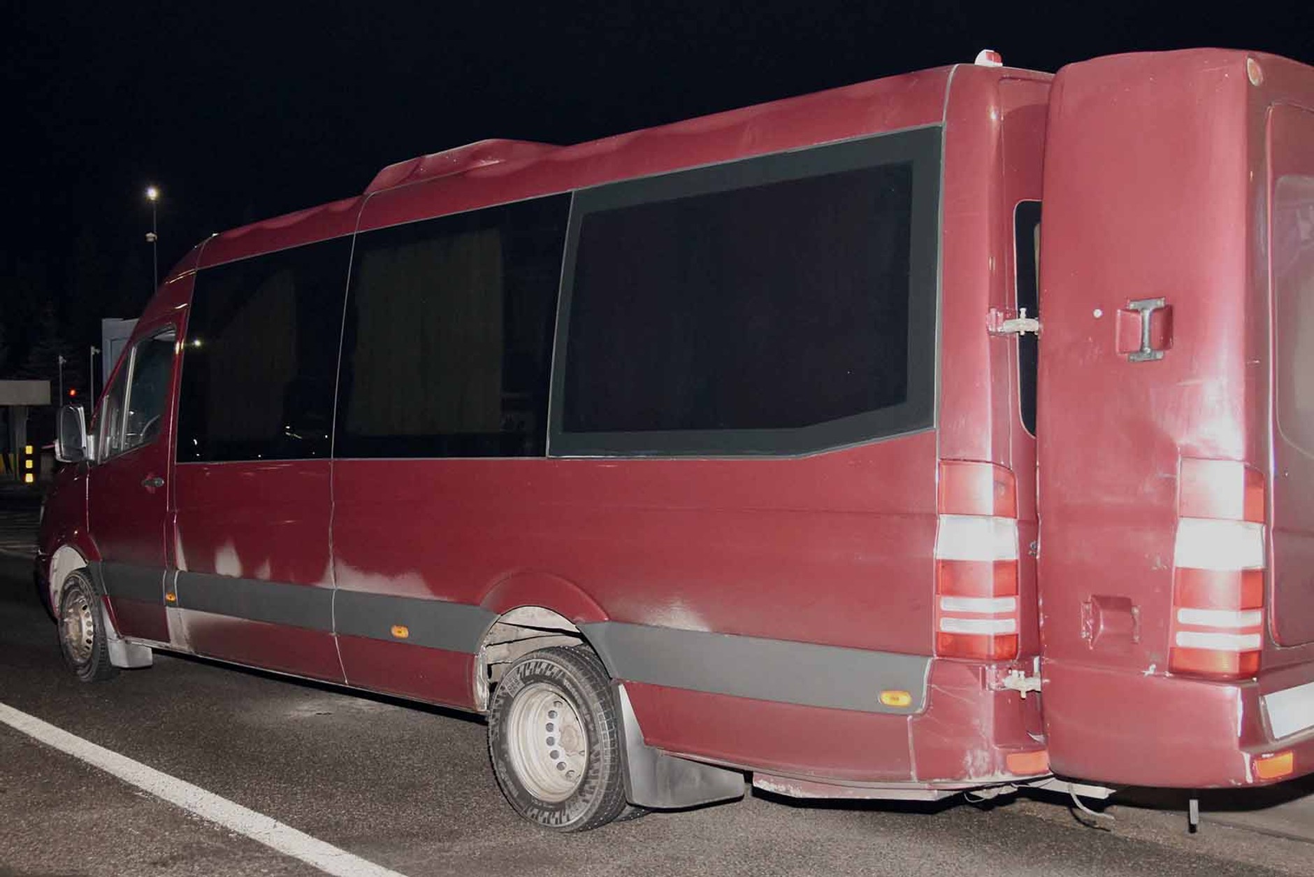 Mercedes zatrzymany przez Straż Graniczną