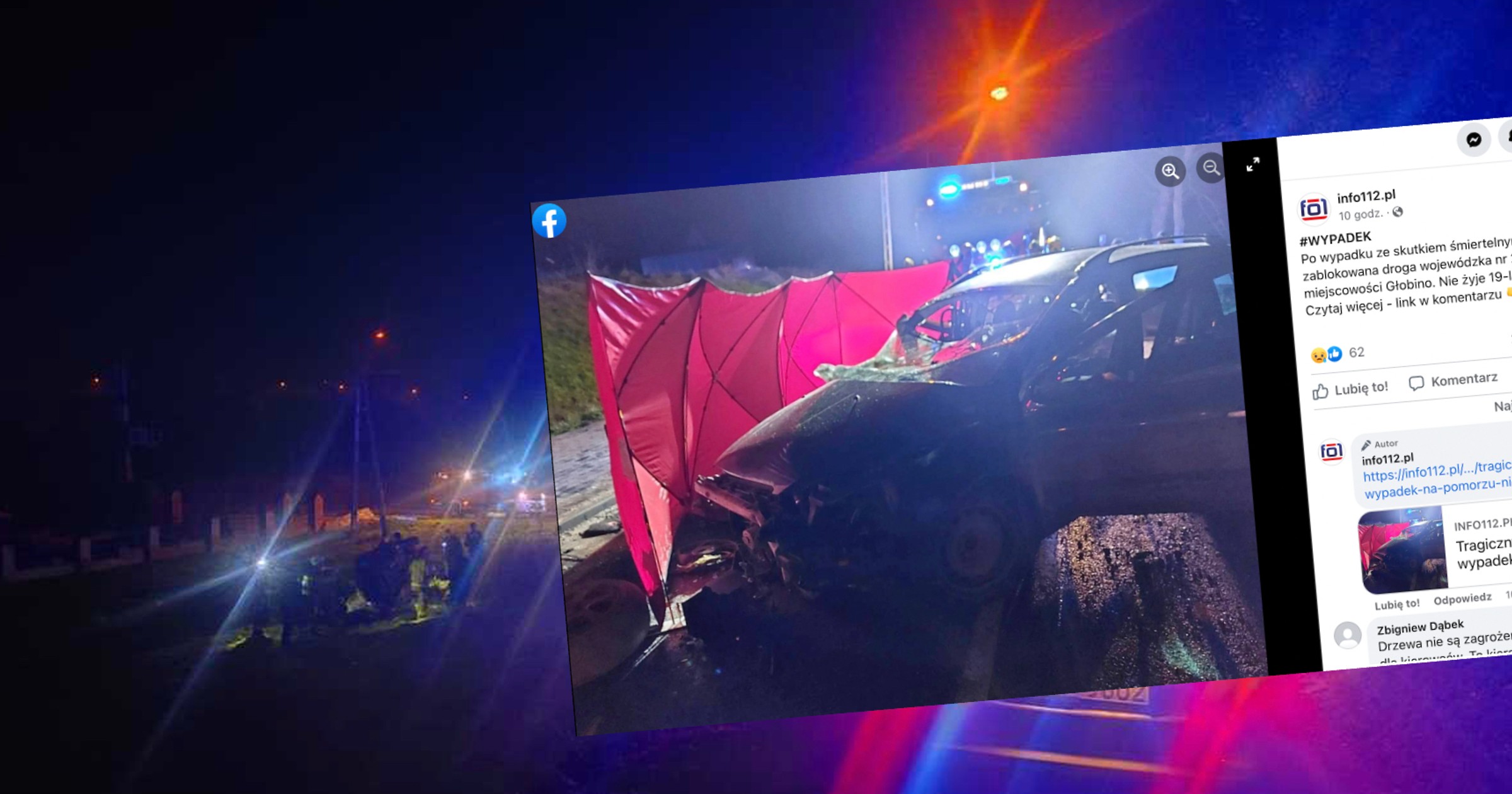 Wypadek w miejscowości Głobino
