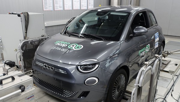Elektryczny FIAT 500 (2021) w teście Green NCAP