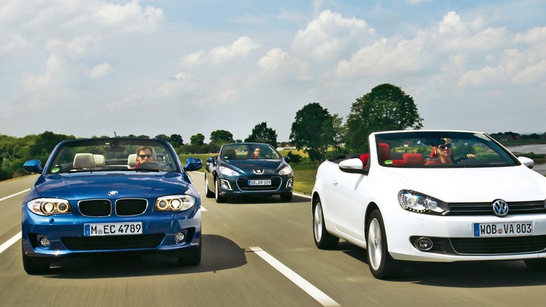 BMW 118i Cabrio kontra Peugeot 308 CC 1.6 THP i VW Golf Cabrio 1.4 TSI: oto kompakty na słoneczne lato