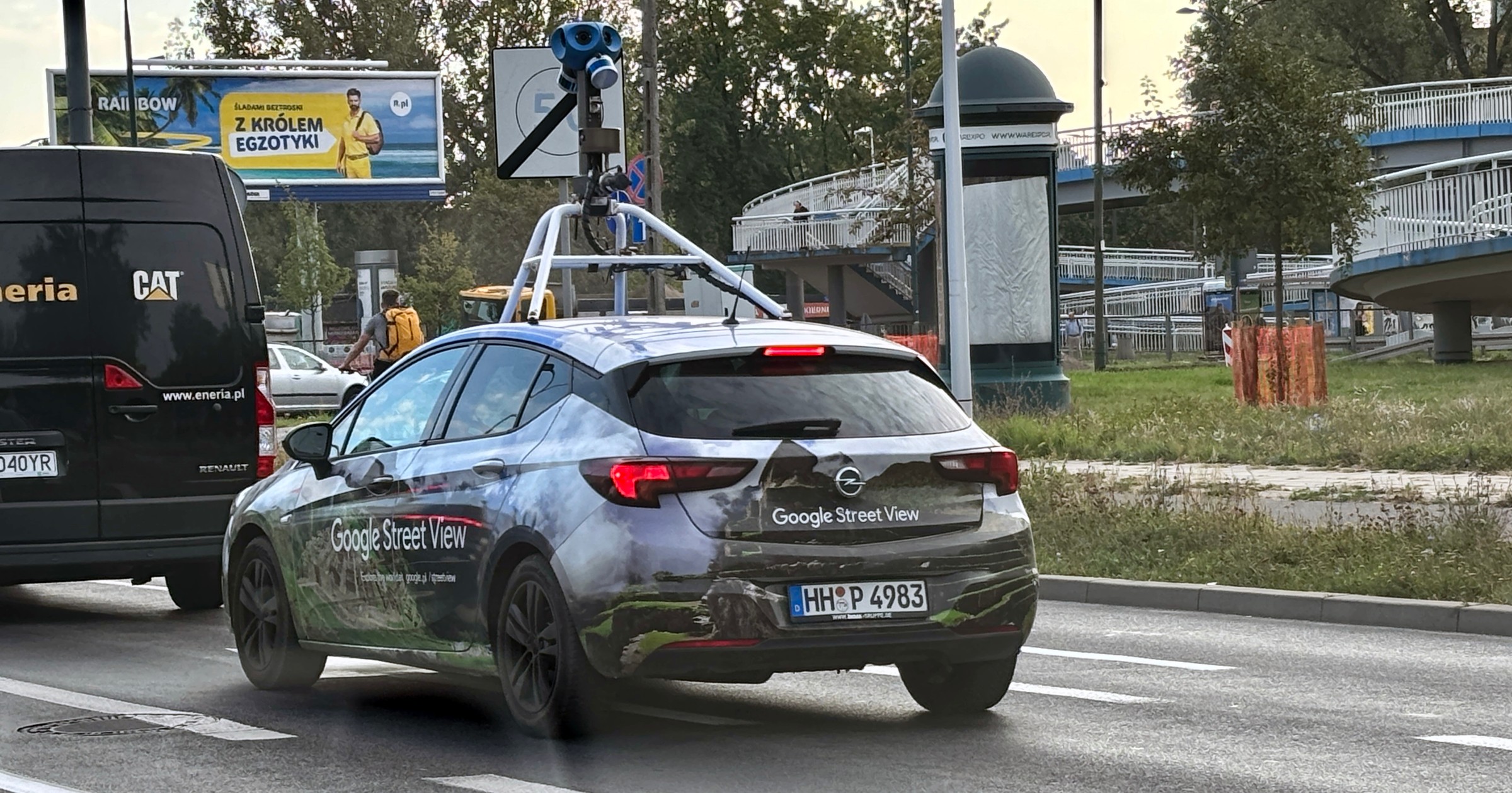 Samochód Google Street View w Warszawie