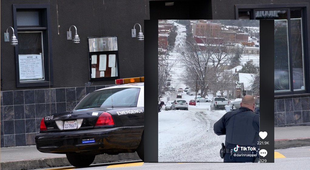 W jednym z miast w USA policyjny samochód spowodował efekt domina i doprowadził do uszkodzenia kilku pojazdów